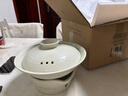 九土日式陶瓷砂鍋土鍋家用帶蓋淺口鍋耐高溫明火煲湯鍋燉鍋煮粥鍋 款式一砂鍋-小號 +底托 0.8L 曬單實(shí)拍圖