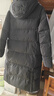 坦博爾羽絨服女中長(cháng)款可脫卸帽時(shí)尚休閑保暖外套厚550836T 黑色 160  曬單實(shí)拍圖