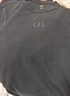 蓋璞（GAP）男女裝春款LOGO華夫格長(cháng)袖T恤休閑常規上衣美版795644 黑色 L 美碼 XL亞洲碼185/104A 曬單實(shí)拍圖