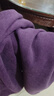 貓人秋冬女加絨褲子窄版闊腿褲2025最新款羊毛保暖松緊高腰休閑直筒褲 YS-8888-紫色【加絨】 M 【建議90-105斤】 曬單實(shí)拍圖