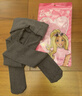 芭比兒童連褲襪秋冬加絨加厚保暖灰色女童打底褲冬季長(cháng)筒打底襪子 曬單實(shí)拍圖