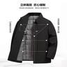 羅蒙棉衣男士秋冬季棉服外套翻領(lǐng)加厚保暖中青年爸爸裝防寒夾克棉襖 曬單實(shí)拍圖