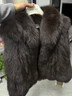 MSBEAST野獸小姐 時(shí)髦疊穿 進(jìn)口藍狐背毛立領(lǐng)豎排皮草馬甲短丨濟州雪境 烏木蜜棕 S 曬單實(shí)拍圖