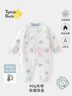 翹腳鴨嬰兒衣服40g新生兒連體衣加厚夾棉服保暖秋冬季滿(mǎn)月寶寶純棉睡衣 曬單實(shí)拍圖
