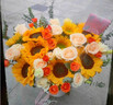 冉子花坊鮮花速遞同城配送向日葵混搭抱抱桶玫瑰送愛(ài)人女友生日禮物真鮮花 時(shí)光正好 曬單實(shí)拍圖