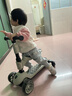 貝易滑板車(chē)升級版1到3歲6歲寶寶兒童車(chē)嬰兒滑行學(xué)步車(chē)溜娃神器 四合一-云母灰【升級款】 曬單實(shí)拍圖