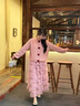 超仙女重工花邊網(wǎng)紗蓬蓬蛋糕裙高腰A字半身裙新款紗裙中長(cháng)裙百搭 粉色 均碼 （80-150斤） 曬單實(shí)拍圖