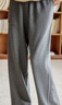 可然樸簡(jiǎn)【敬頌】加厚長(cháng)絨棉毛圈絨休閑褲運動(dòng)褲子女褲冬季直筒長(cháng)褲闊腿褲 格雷灰 S 曬單實(shí)拍圖