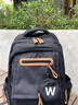 回力（Warrior）書(shū)包初中生中學(xué)生減負護脊男生高中生背包男大容量女生雙肩包男款 黑色 【帶零錢(qián)包掛件】 曬單實(shí)拍圖