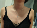 中國黃金四葉草足銀項鏈女銀吊墜新年情人節禮物送女友老婆生日 四葉草項鏈-托帕石【京速達】 曬單實(shí)拍圖