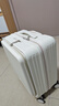 廣璐迪前開(kāi)蓋小行李箱拉桿箱可上飛機登機箱18密碼旅行箱子皮箱結實(shí)耐用 米白色 【USB/Type-c 雙充電口】 18英寸 登機箱+干濕分離+杯架 曬單實(shí)拍圖