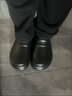 安尚芬廚師專(zhuān)用防水防油工作鞋男EVA軟底酒店后廚運動(dòng)休閑鞋新款奶茶店 黑色 42-43 標準碼 曬單實(shí)拍圖