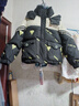 BJORN MOAN刺繡愛(ài)心羽絨服2025冬新款連帽小個(gè)子大碼寬松保暖白鴨絨短外套 黑色 XL (126-140斤) 曬單實(shí)拍圖