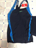 速比濤（Speedo）平角分體泳衣女保守修身顯瘦遮肚防曬專(zhuān)業(yè)比賽速干抗氯游泳裝備 黑色/水手藍 2XL (40) 身高175/體重69-72kg 曬單實(shí)拍圖