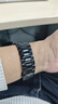 適用華為手表表帶原裝gt6金屬鋼帶非凡大師Watch5pro/234代不銹鋼 實(shí)心鋼帶-黑色 接頭寬：22mm 曬單實(shí)拍圖