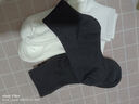 內小伴10雙男士襪子男春夏抗菌防臭純色棉襪舒適透氣運動(dòng)中筒襪 曬單實(shí)拍圖