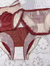 貓人（MiiOW）蕾絲騏驥紅女士?jì)妊澟久晷履杲Y婚純欲網(wǎng)紗女士透氣三角短褲頭 蕾絲款+小花款+蝴蝶結 3條 L 【建議80-115斤】 曬單實(shí)拍圖