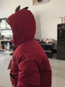 硯臺家童裝男童紅色棉服外套冬裝年服女寶寶棉衣棉襖兒童新年過(guò)年衣服 紅色 130 曬單實(shí)拍圖