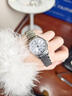 冠琴（GUANQIN）瑞士認證手表女全自動(dòng)機械表女士手表防水夜光女表生日禮物送女友 鋼帶本色白面【禮盒套裝+手鐲】 曬單實(shí)拍圖