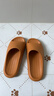 樸西男士四季抗菌室內浴室洗澡防滑居家情侶涼拖女 卡皮巴拉色 40-41 曬單實(shí)拍圖
