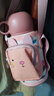 FGA富光兒童保溫杯316不銹鋼帶吸管水壺學(xué)生寶寶喝水杯雙蓋杯子粉 曬單實(shí)拍圖