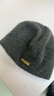 利伯2025新款100%純山羊絨高檔帽子男女情侶秋冬季雙層加厚針織毛線(xiàn)帽 深灰色 曬單實(shí)拍圖