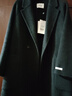 韓都衣舍【高智通勤風(fēng)長(cháng)毛羊毛】一手長(cháng)雙面呢大衣2025高級感羊毛大衣 曬單實(shí)拍圖