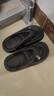 朦朦兔流氓兔人字拖男士夏季外穿運動(dòng)沙灘鞋夾腳防滑踩屎感戶(hù)外夾板拖鞋 黑色-女款 36-37 適合35/36腳穿 曬單實(shí)拍圖