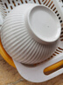 北歐豎紋8寸大湯碗陶瓷大碗湯盆純白高溫釉下彩大號面條碗湯面碗 【2個(gè)裝】6英寸面碗 曬單實(shí)拍圖