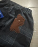 齊齊熊（ciciibear）[420G]齊齊熊男童褲子加絨加厚冬款寶寶格子褲兒童保暖褲冬季長(cháng)褲 藍灰格 100 曬單實(shí)拍圖