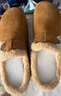百思圖26春厚底勃肯鞋休閑一腳蹬女懶人單鞋D3787AM6 駝色絨里  36 曬單實(shí)拍圖