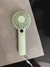 名創(chuàng  )優(yōu)品小風(fēng)扇手持風(fēng)扇靜音便攜式手拿電風(fēng)扇小型寶寶吹輔食迷你3c認證超長(cháng)續航兒童耐摔可立可愛(ài)電動(dòng)分檔 【冰透綠Pro】1200mAh丨電量顯示 曬單實(shí)拍圖