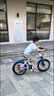 鳳凰（Phoenix）兒童自行車(chē)山地車(chē)男女學(xué)生腳踏車(chē)6-15歲童車(chē) 霸道 白藍色 18寸 曬單實(shí)拍圖