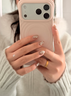 珂莉蔓適用蘋(píng)果17promax手機殼液態(tài)磁吸iphone17promax保護軟外殼硅膠防摔散熱掛繩純色高級男女-礫石白 曬單實(shí)拍圖