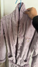古今（GUJIN）珊瑚絨睡袍女秋冬季長(cháng)款睡衣加厚浴袍保暖浴衣法蘭絨可外穿家居服 曬單實(shí)拍圖