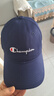 冠軍涂鴉帽子男款女士春夏日系韓版潮牌軟硬頂鴨舌帽兒童學(xué)生親子棒球帽 藏藍 大人款55-60cm軟頂 曬單實(shí)拍圖