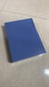齊心（COMIX）55mm加厚檔案盒/A4文件盒/粘扣塑料資料盒 標簽 辦公用品 灰藍A1258 曬單實(shí)拍圖