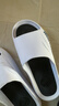 回力拖鞋男士厚底防滑浴室一字拖休閑外穿耐磨涼鞋SDJ-3A77 白黑40-41 曬單實(shí)拍圖