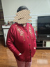 俞兆林中老年人保暖衣毛衣女奶奶秋冬加絨厚外套媽媽針織開(kāi)衫小個(gè)子衣服 酒紅色 4XL建議(135-150斤) 曬單實(shí)拍圖