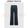UR2025冬季新款女裝休閑復古丹寧直筒牛仔長(cháng)褲UYL850237 曬單實(shí)拍圖