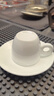 歐式陶瓷咖啡杯子意式濃縮杯espresso小杯簡(jiǎn)約陶瓷咖啡杯碟 60ml純白濃縮圓耳 曬單實(shí)拍圖