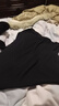 恒源祥純棉半高領(lǐng)長(cháng)袖打底衫女新款秋冬季內搭螺紋T恤女黑色長(cháng)袖上衣服 黑色. XL 115-125斤) 曬單實(shí)拍圖