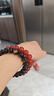 天然紅瑪瑙手串轉運珠散珠子男女款女生水晶紅色疊戴手鏈 10mm 曬單實(shí)拍圖