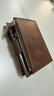 班亞奴2025新款錢(qián)包男短款真皮牛皮大容量豎款駕駛證多功能男士皮夾卡包 咖啡色（復古頭層皮）-防盜刷 曬單實(shí)拍圖