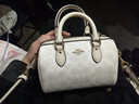 蔻馳（COACH）奢侈品女包Rowan 18 波士頓包 CW329 IMXU5 白色七夕情人節禮物 曬單實(shí)拍圖