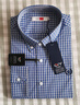 金利來(lái)襯衫男長(cháng)袖全棉透氣舒適基礎款格子襯衣SLT0060-LH152 藍色 1XL  曬單實(shí)拍圖