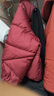 時(shí)尚短款羽絨棉服女2024冬季新款洋氣顯瘦小個(gè)子保暖棉衣棉襖外套 紫紅色 L 【110-125斤】 曬單實(shí)拍圖