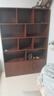 繁鵬實(shí)木書(shū)架落地書(shū)柜家用客廳立式儲物柜子帶門(mén)文件收納架靠墻置物架 深胡桃色【鎮店之星】 120*30*180cm單書(shū)架 曬單實(shí)拍圖