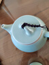祥業(yè)song杯子汝窯泡茶壺陶瓷大號功夫茶具西施壺汝瓷單壺提梁壺泡茶器 大石瓢壺 260ml 曬單實(shí)拍圖