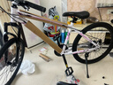 鳳凰山地自行車(chē)女款成人學(xué)生兒童變速單車(chē)碟剎車(chē)靈淵 24英寸24速白色 曬單實(shí)拍圖